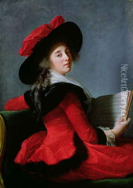 La Baronne de Crussol, 1785 Oil Painting - Elisabeth Vigee-Lebrun