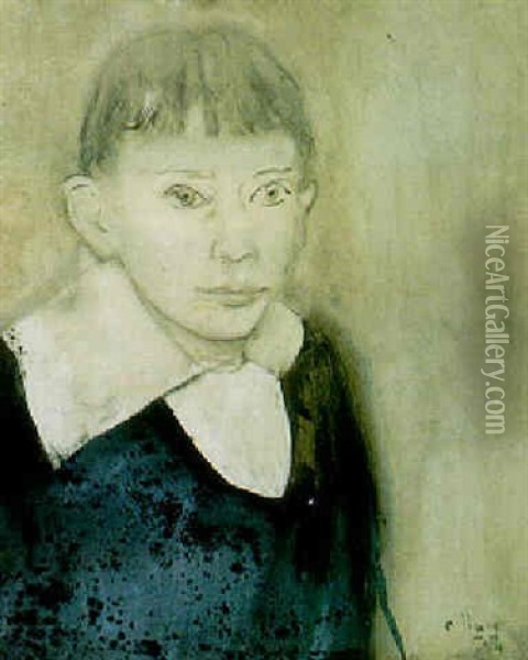 Portrait De Jeune Garcon Oil Painting - Christian Berard