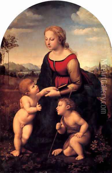 La Belle Jardiniere Oil Painting - Raphael
