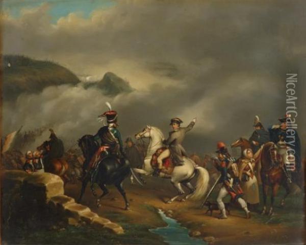 The Passage Of The Alps Oil Painting - Horace Vernet
