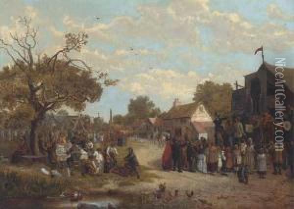The Village Fete Oil Painting - John Holland