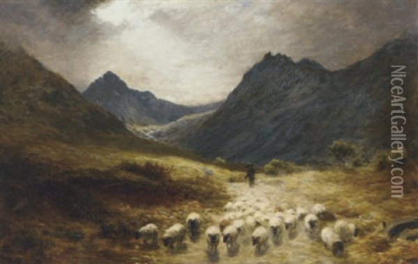 Scene In Arran Oil Painting - Joseph Farquharson