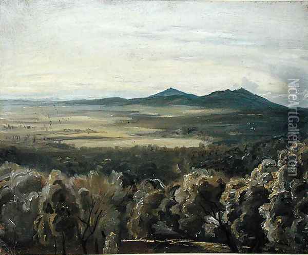 Italian Landscape, 1833 Oil Painting - Friedrich Wasmann