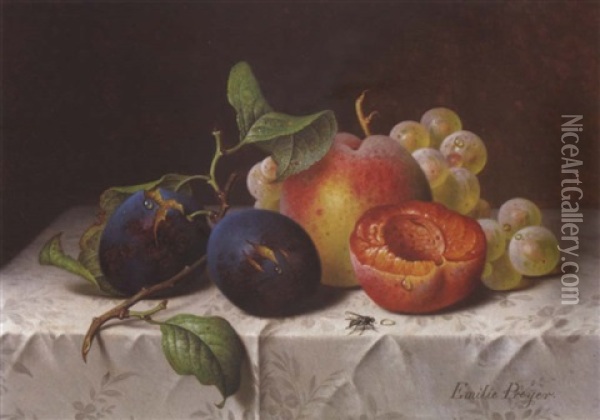 Fruchtestilleben Oil Painting - Emilie Preyer