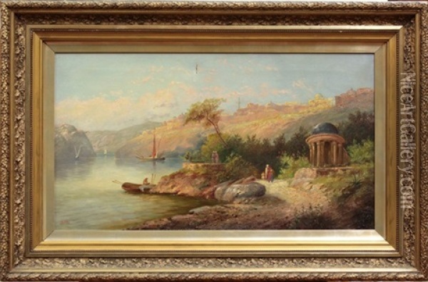View Of Constantinople From The Bosphorus Oil Painting - James Baker Pyne