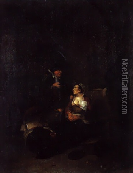 La Nourrice Oil Painting - Cornelis Pietersz Bega