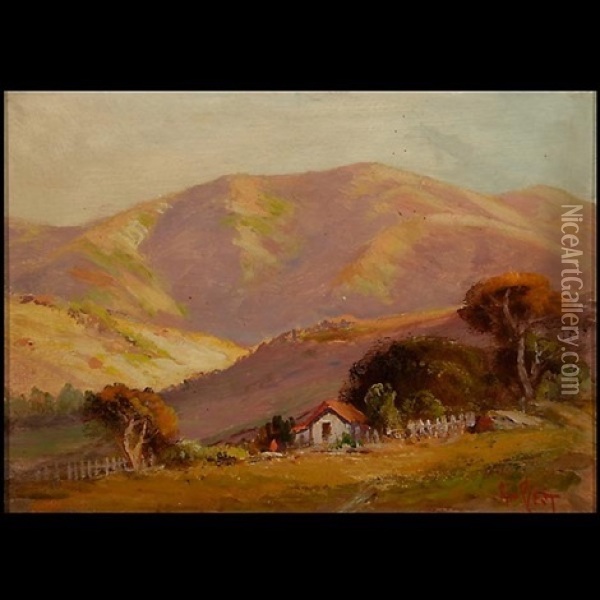 Berkley Hills Oil Painting - Arthur William Best