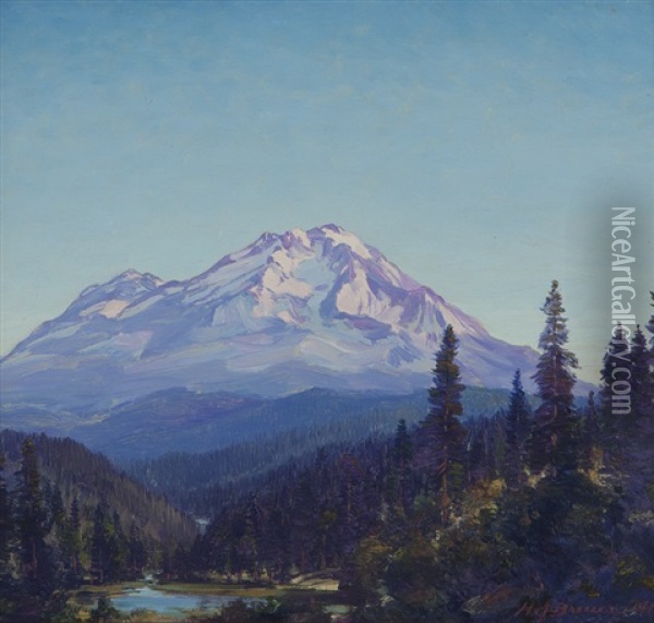 Mt. Shasta, California Oil Painting - Henry Joseph Breuer