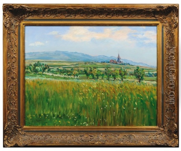 View Towards Oujezd Pod Troskami Oil Painting - Frantisek Kavan