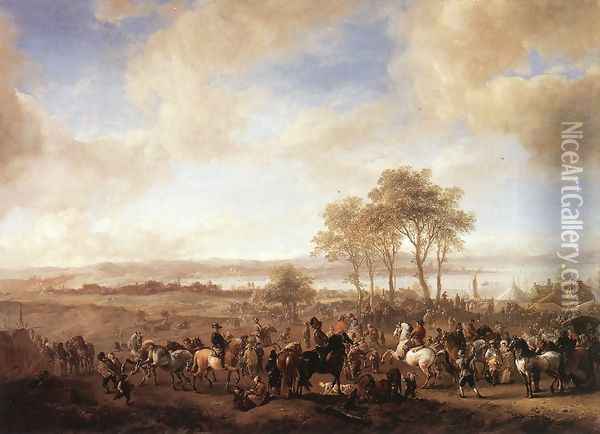 The Horse Fair Oil Painting - Philips Wouwerman