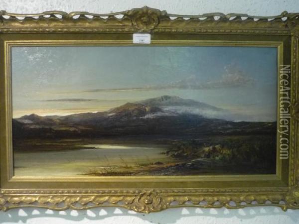 Morning View Of Cader Idris' In Snowdonia Oil Painting - Edward Charles Williams