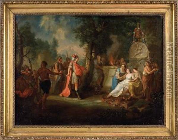 Cyrus Und Panthea Oil Painting - Gerard de Lairesse