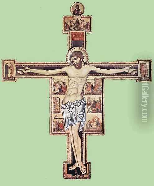 Crucifix after 1261 Oil Painting - Coppo Di Marcovaldo