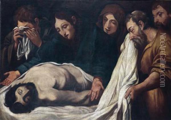 Pieta Oil Painting - Antonio Carracci