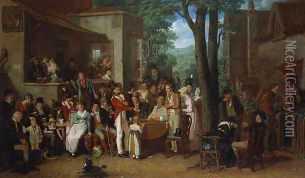 A Recruiting Party, 1822 Oil Painting - Edward Villiers Rippingille