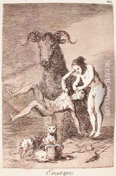 Trials Oil Painting - Francisco De Goya y Lucientes