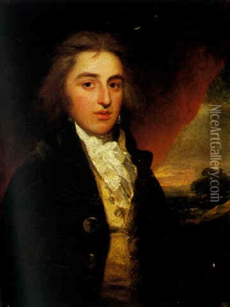 Portrait Of William, 5th Duke Of Manchester Oil Painting - Sir William Beechey