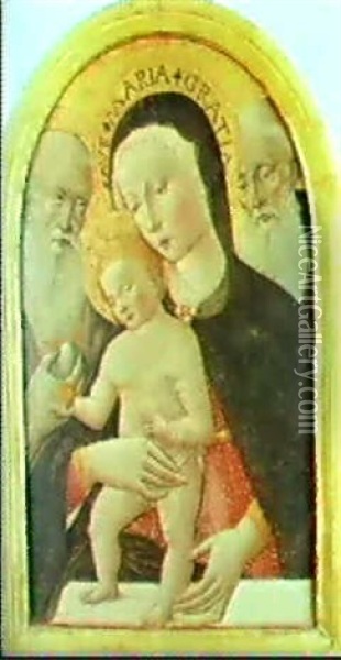 Madonna Con Bambino Oil Painting - Bernardino Fungai