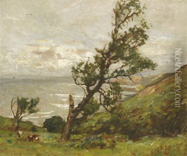 Runswick Bay Oil Painting - Frederick William Jackson