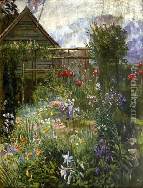 A Garden In Spring Oil Painting - Anna Massey Lea Merritt