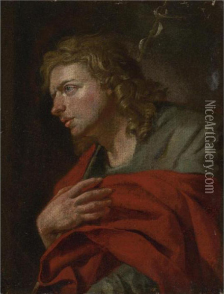 St. John The Evangelist Oil Painting - Jacob Van Toorenvliet