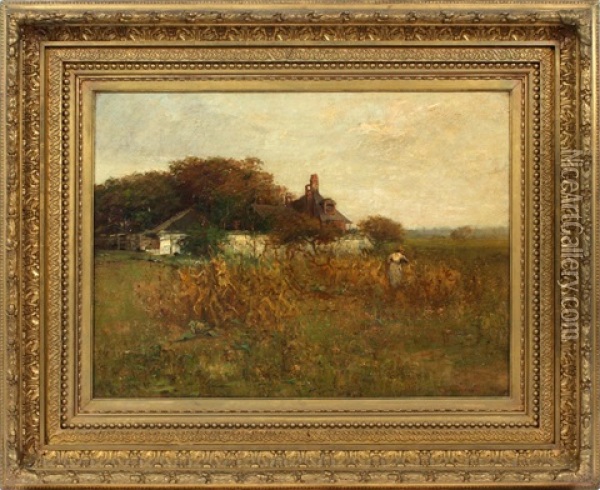 Farm Scene Oil Painting - Charles Edwin Lewis Green