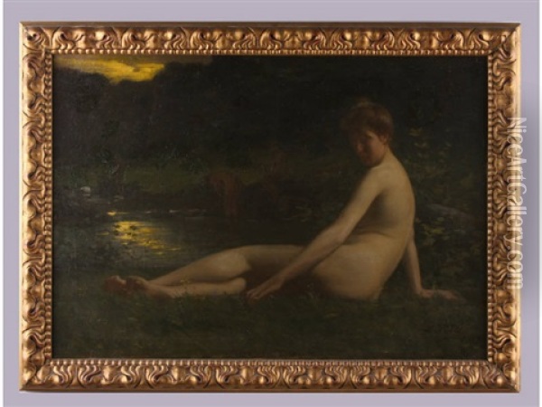 The Bathers Oil Painting - Lucien Verite