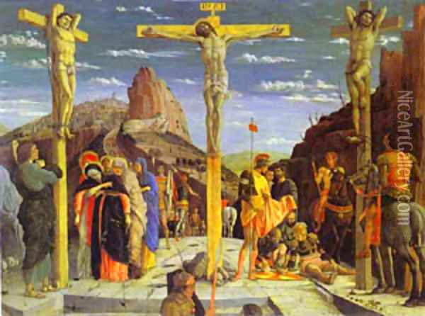 Calvary Center Of The Predella Painted For The Church Of San Zeno In Verona 1457-60 Oil Painting - Andrea Mantegna