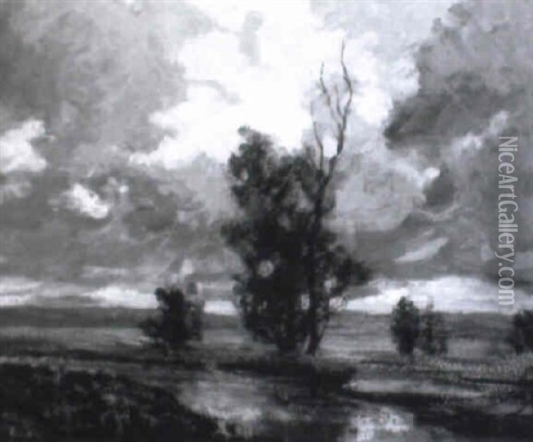 Stormy Sky Oil Painting - Walter Koeniger