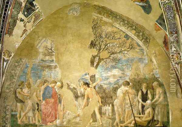 Death of Adam c. 1452 Oil Painting - Piero della Francesca