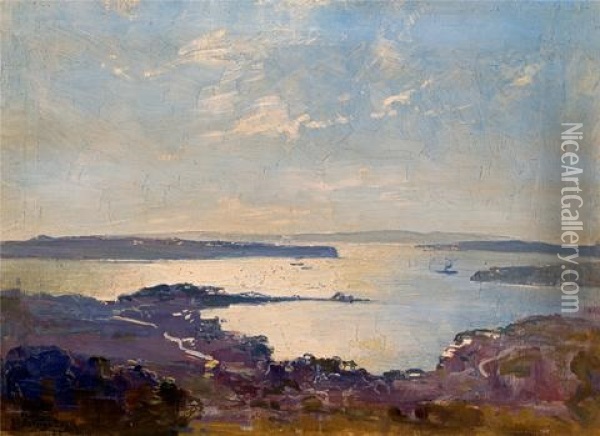 Sydney Harbor Oil Painting - Theodore Penleigh Boyd