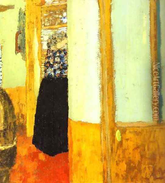 Linen Closet (L'Armoire a linge) c. 1894-95 Oil Painting - Jean-Edouard Vuillard