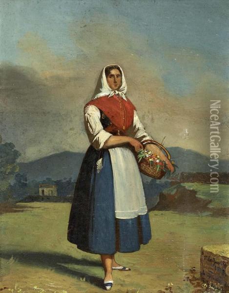 Vendedeira De Flores Oil Painting - Francisco De Goya y Lucientes