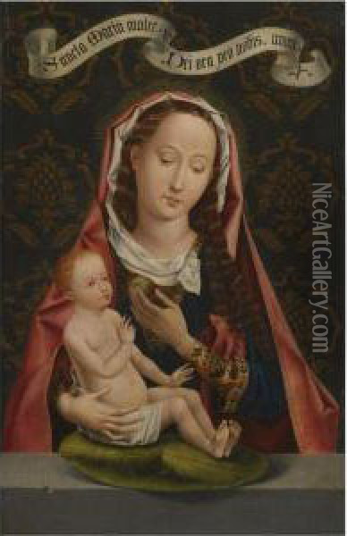 Virgin And Child Oil Painting - Rogier van der Weyden