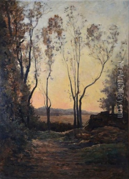 Oree De Bois Au Crepuscule Oil Painting - Pierre Georges Dieterle