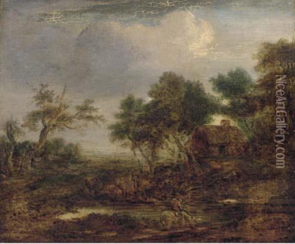Crossing The Ford Oil Painting - Thomas Gainsborough