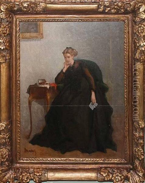 Lady Ininterior Oil Painting - Aime Stevens