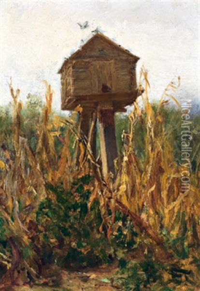 Taubenkobel Oil Painting - August Xaver Carl von Pettenkofen