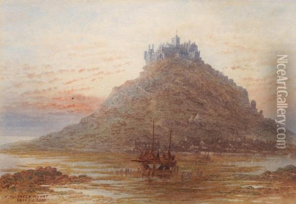 St Michael's Mount Oil Painting - Frederick E.J. Goff