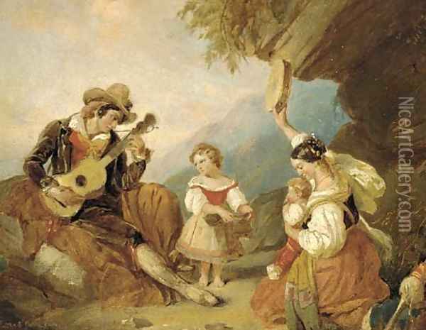 A merry tune Oil Painting - Cornelis Kruseman