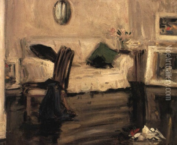 The White Sofa, Ainslie Place Oil Painting - Francis Campbell Boileau Cadell