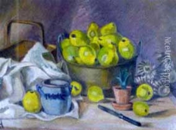 Fruchtestillleben Oil Painting - Alice Harburger
