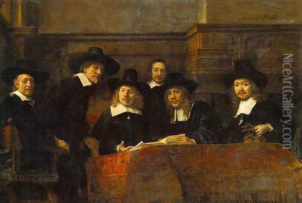 De Staalmeesters Oil Painting - Rembrandt Van Rijn