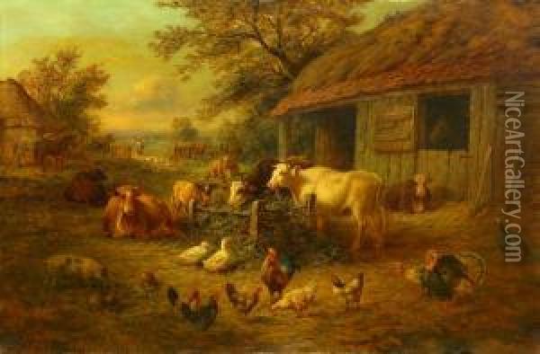 Feeding Time Oil Painting - Henry Charles Bryant