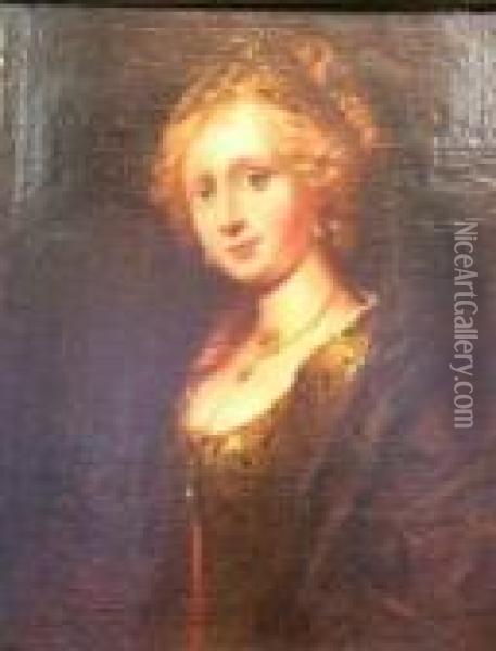 Portrait Of Helen Fourment Oil Painting - Peter Paul Rubens