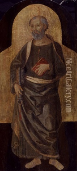Saint Peter Oil Painting - Romano Antoniazzo