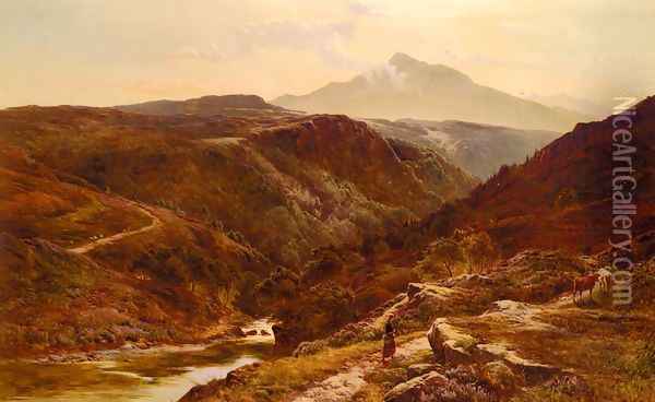 Moel Siabab, North Wales Oil Painting - Sidney Richard Percy