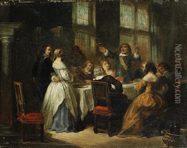 The Wedding Toast Oil Painting - Herman Frederik Carel ten Kate
