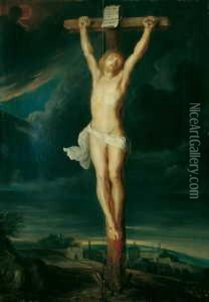 Christus Am Kreuz. Oil Painting - Balthasar Beschey