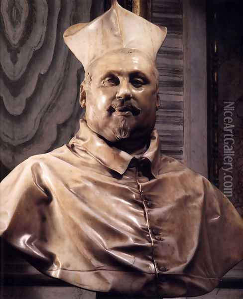 Bust of Cardinal Scipione Borghese Oil Painting - Gian Lorenzo Bernini
